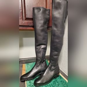Women's Paige Bryn Over the Knee Black Leather boots